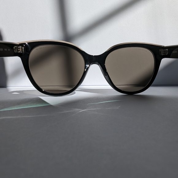 Authentic Chanel Butterfly Sunglasses 5414 C534/3  Black & Beige - Picture 6 of 12